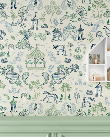 Paisley Circus Wallpaper