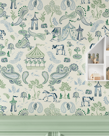 Paisley Circus Wallpaper by Nestig