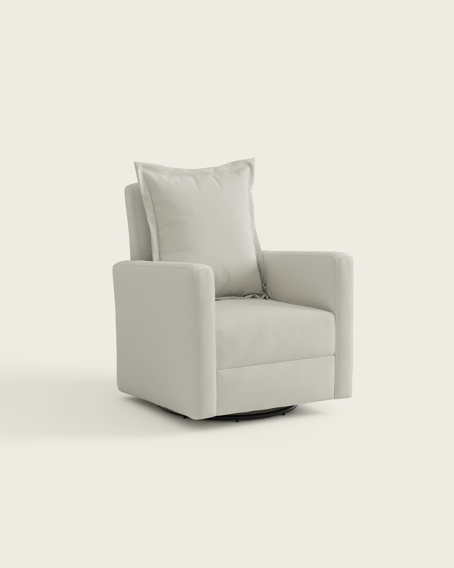 Snow Textured Weave / Metal Base