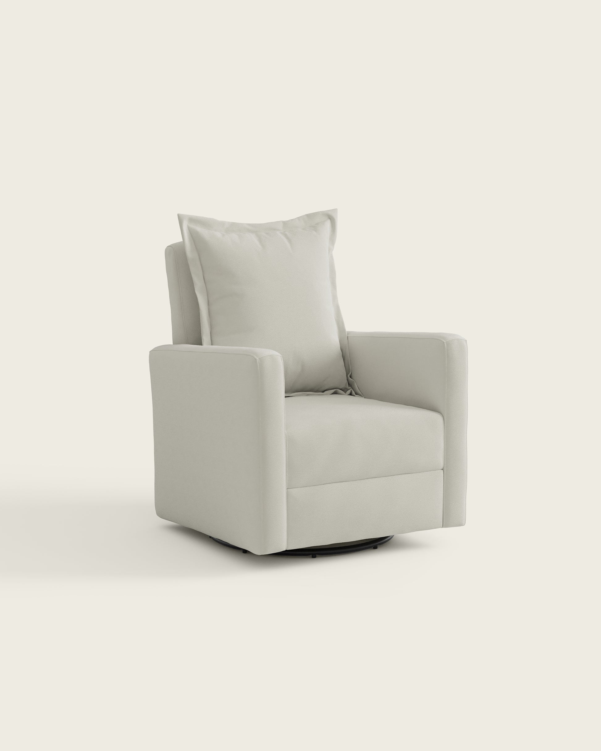 Snow Textured Weave / Metal Base