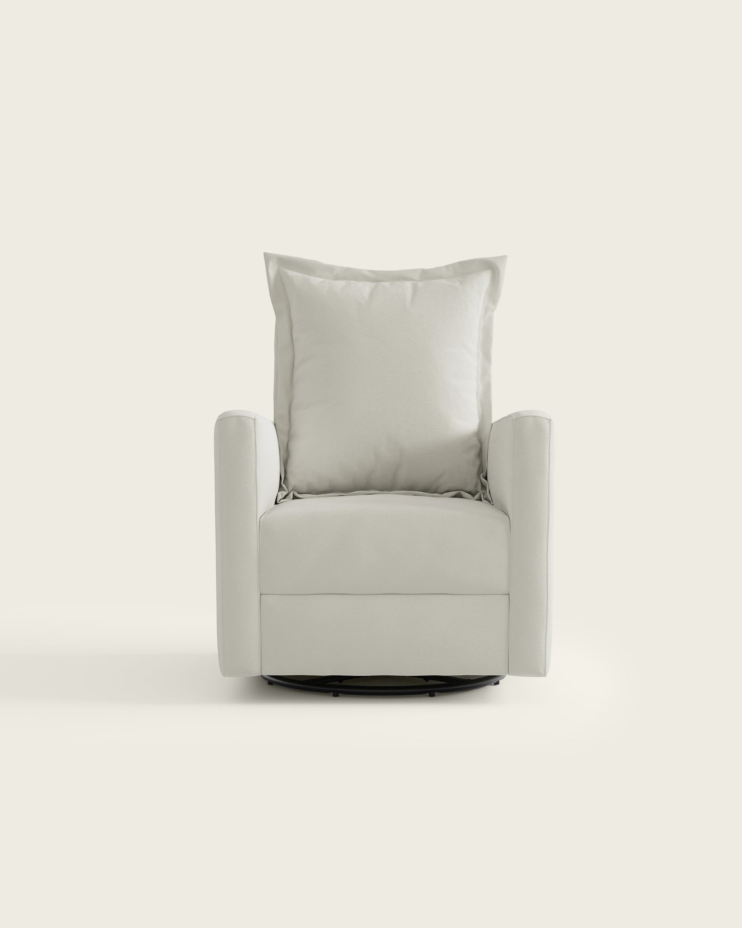 Snow Textured Weave / Metal Base