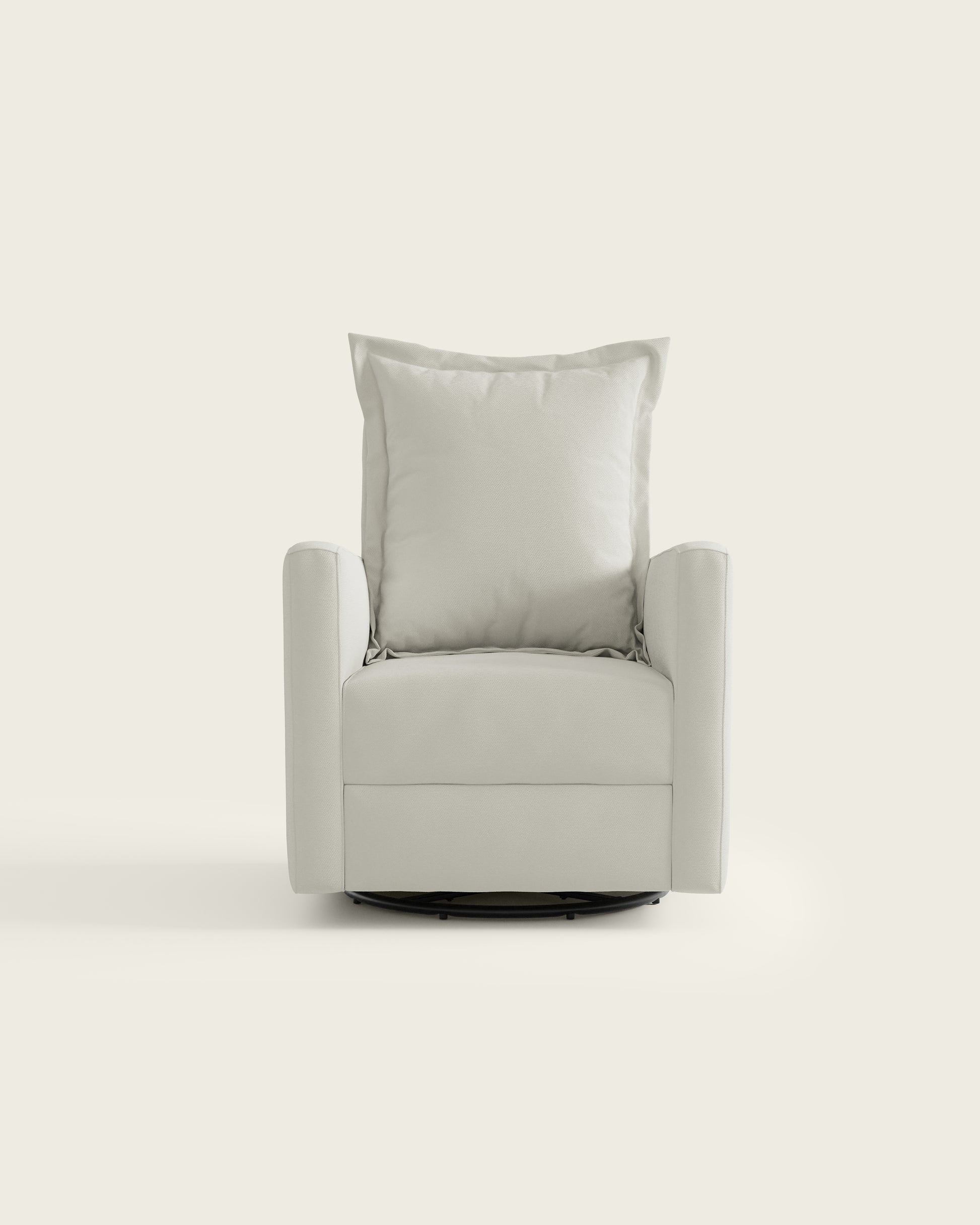 Snow Textured Weave / Metal Base