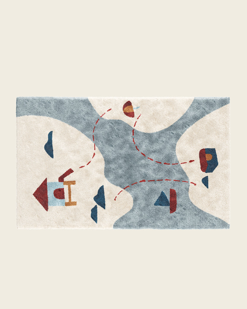 Treasure Map Washable Rug – Nestig
