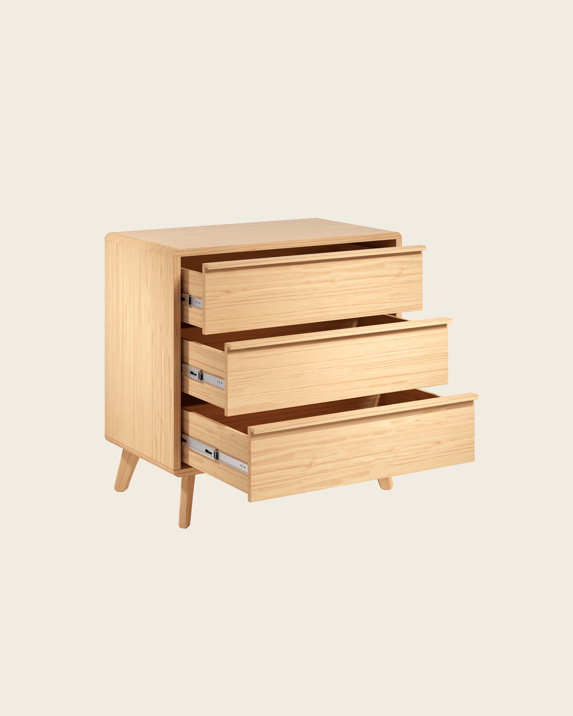 Nestig The Willow Assembled Changing Pad Dresser, Walnut, Wood Nestig The Willow Assembled Changing Pad Dresser, Walnut, Wood
