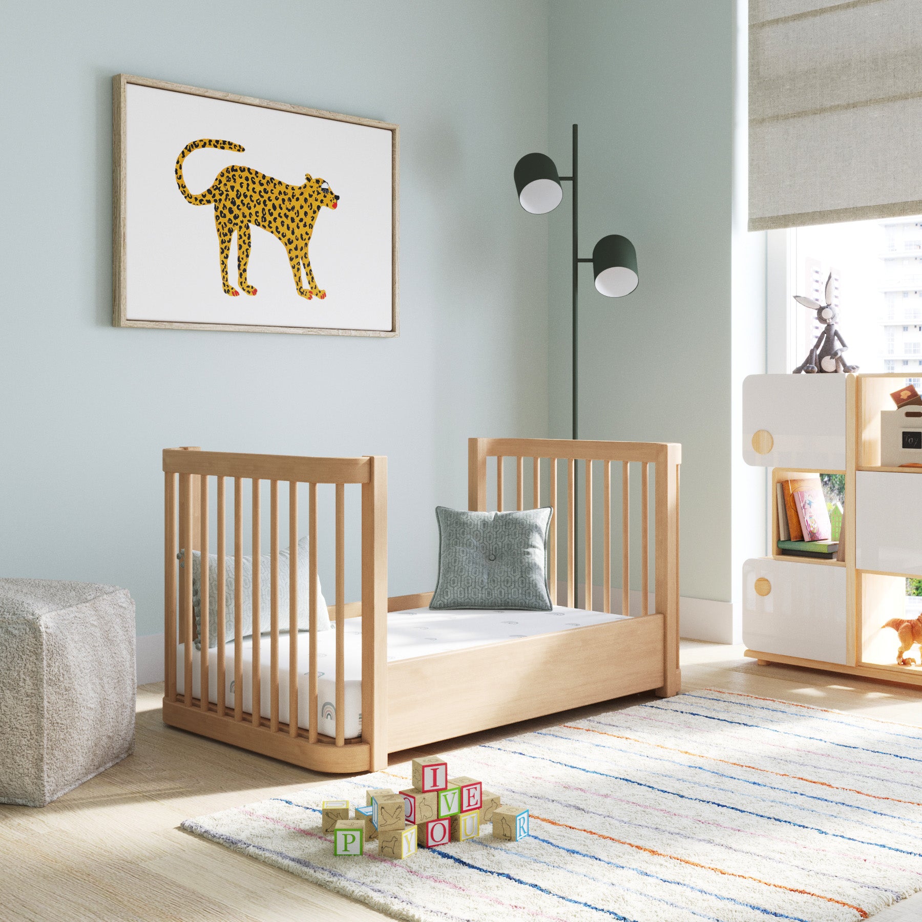 The Wave Crib Convertible Crib To Toddler Bed Nestig