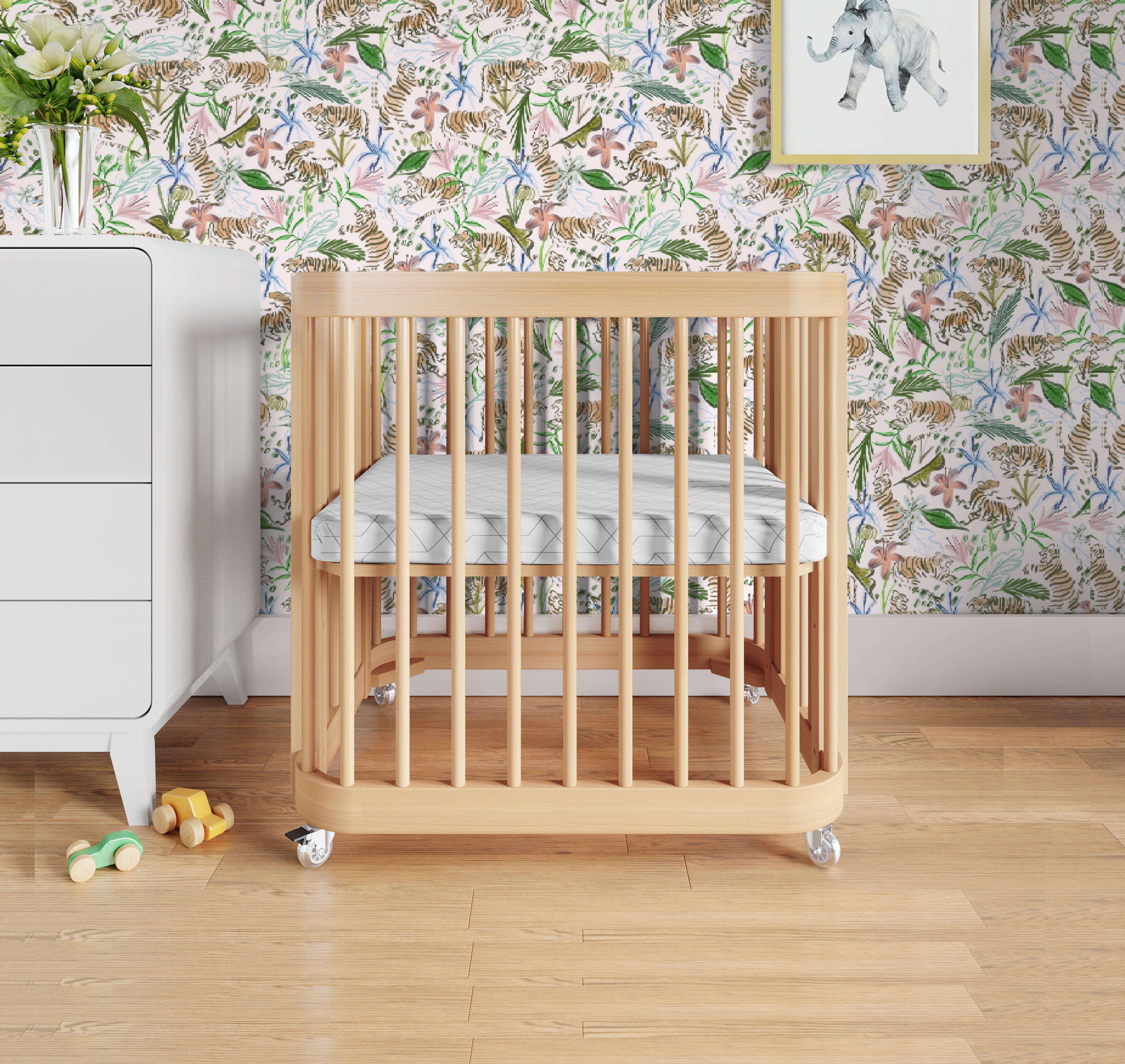 The Wave Crib Convertible Crib To Toddler Bed Nestig