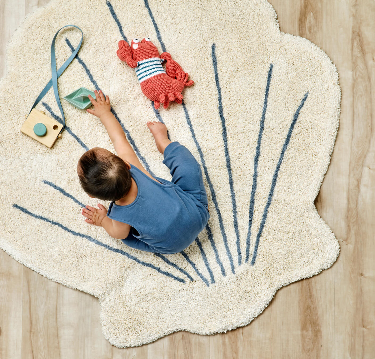 Washable 100% Cotton Rugs | Seashell Rug – Nestig