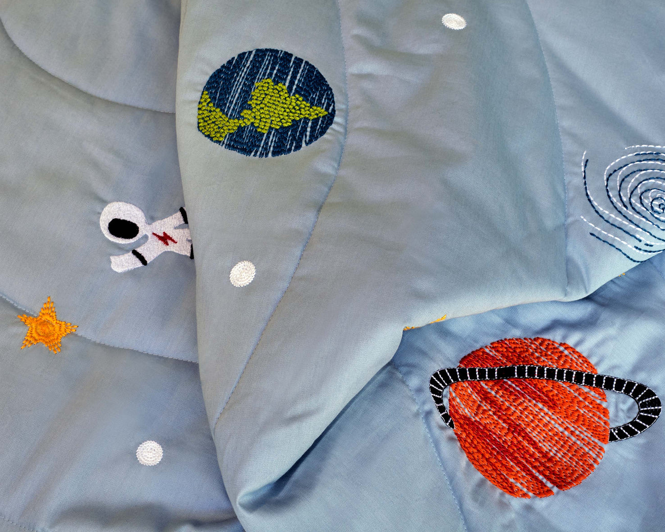 Space baby quilt deals