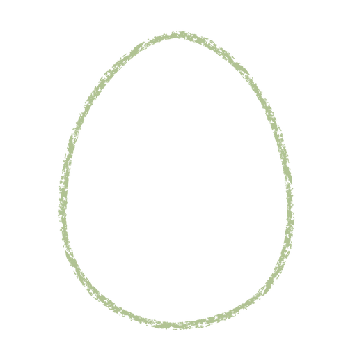 Egg shape, color: green