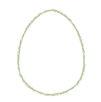 Egg shape, color: green