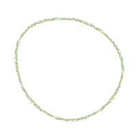 Oval shape, color: green
