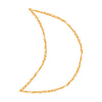 Moon outline, color: yellow